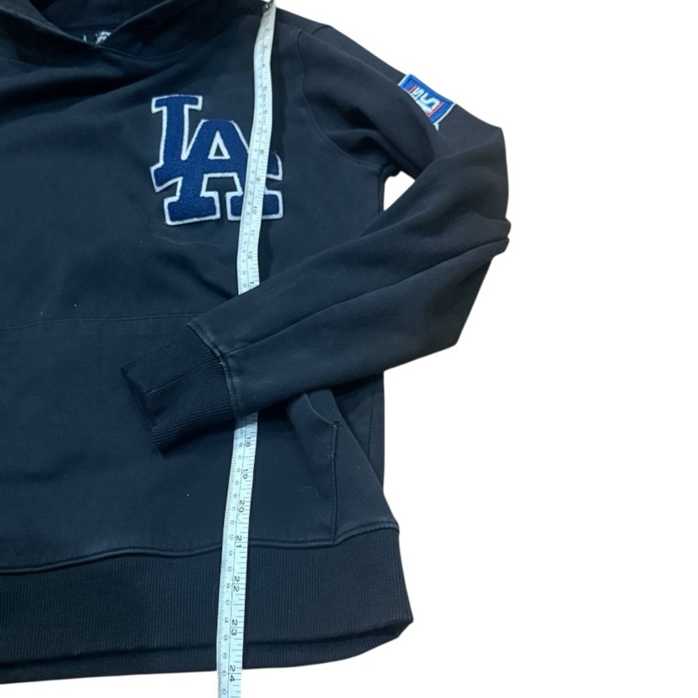 Pro Standard Los Angeles Dodgers Classic Chenille men's pullover hoodie in black - Picture 8 of 10